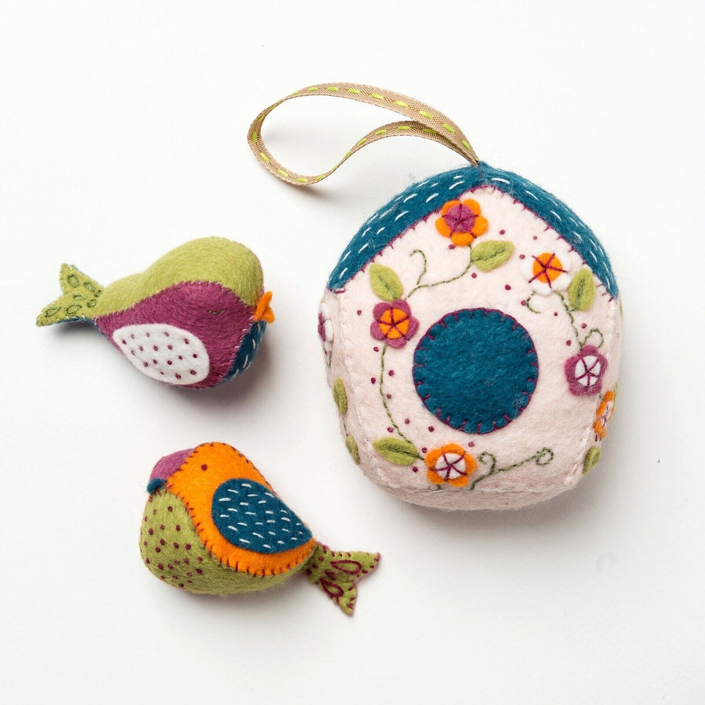 Corinne Lapierre Felt Birdhouse and 2 Birds Sewing Craft Kit