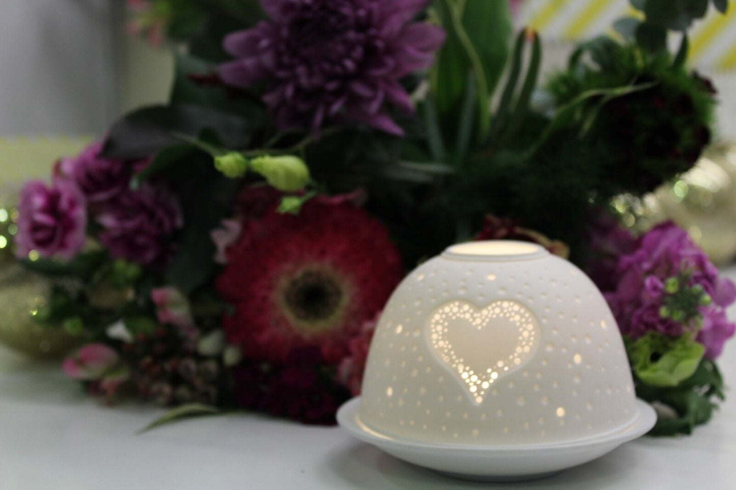 Light Glow T Light Candle Holder-Gift Box-Swallows Robin Deer Hearts Owls Spring