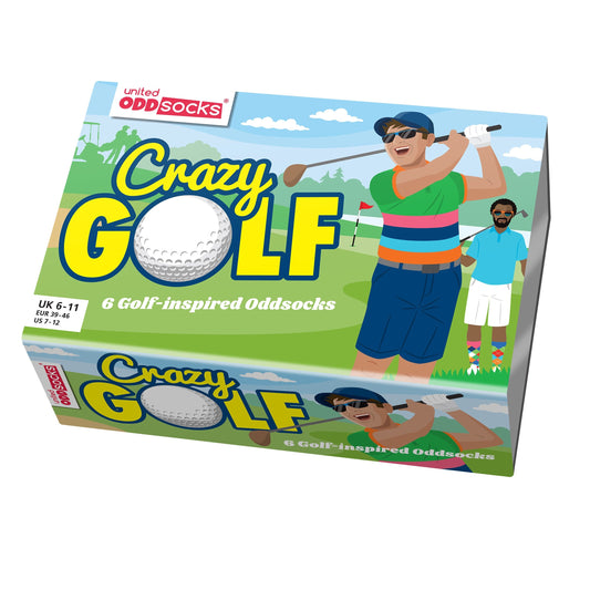 Men's Crazy Golf Socks UK 6 - 11