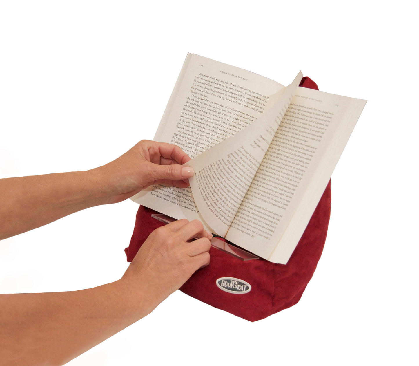The Bookseat, Book Seat - Ipad Holder/Book Holder/Tablet, Faux Suede