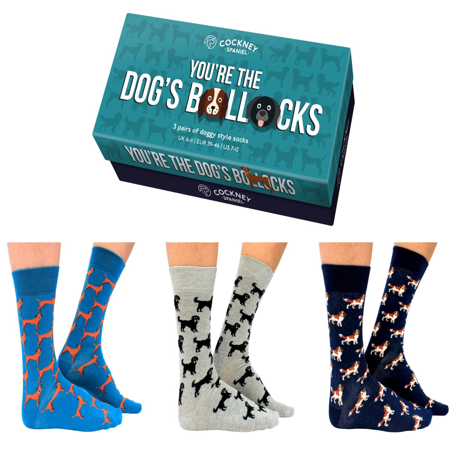 You’re the Dog’s Bollocks Socks - Gift Box - UK Sizes 6 - 11
