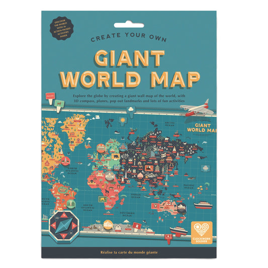 Create Your Own GIANT WORLD MAP