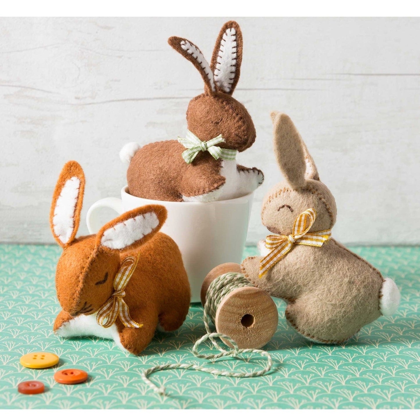 Felt Bunnies Sewing Craft Kit by Corinne Lapierre