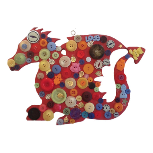 Dotty Birds Dragon  - Paint, Stick and Display