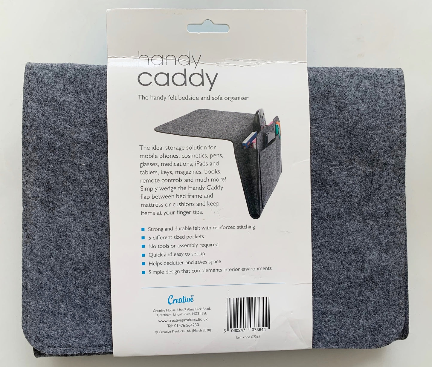 Handy Caddy - Felt Bedside and Sofa Organiser
