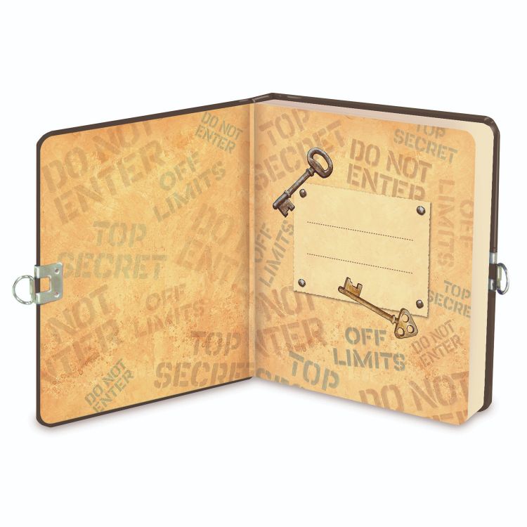 Top Secret Keep Out Lock & Key Diary