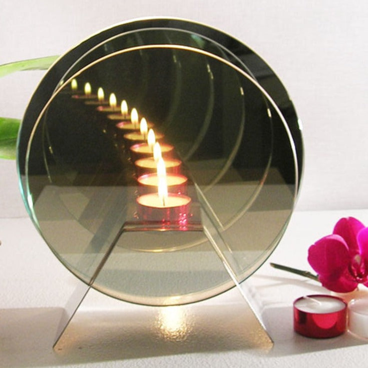 Christmas Present Gift Infinity Mirror Light Candle