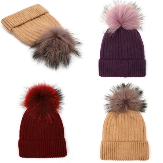 Bobble Hats with 2 Tone Bobble