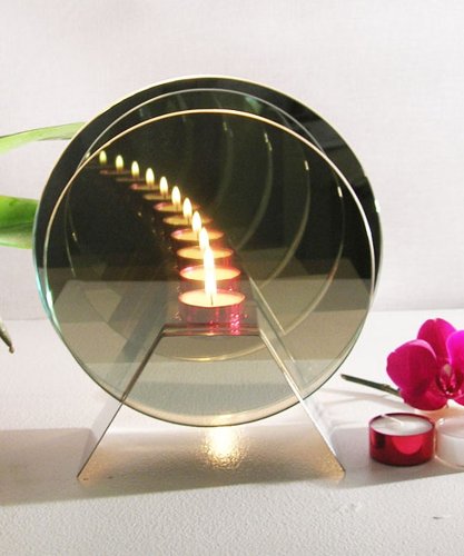 Christmas Present Gift Infinity Mirror Light Candle
