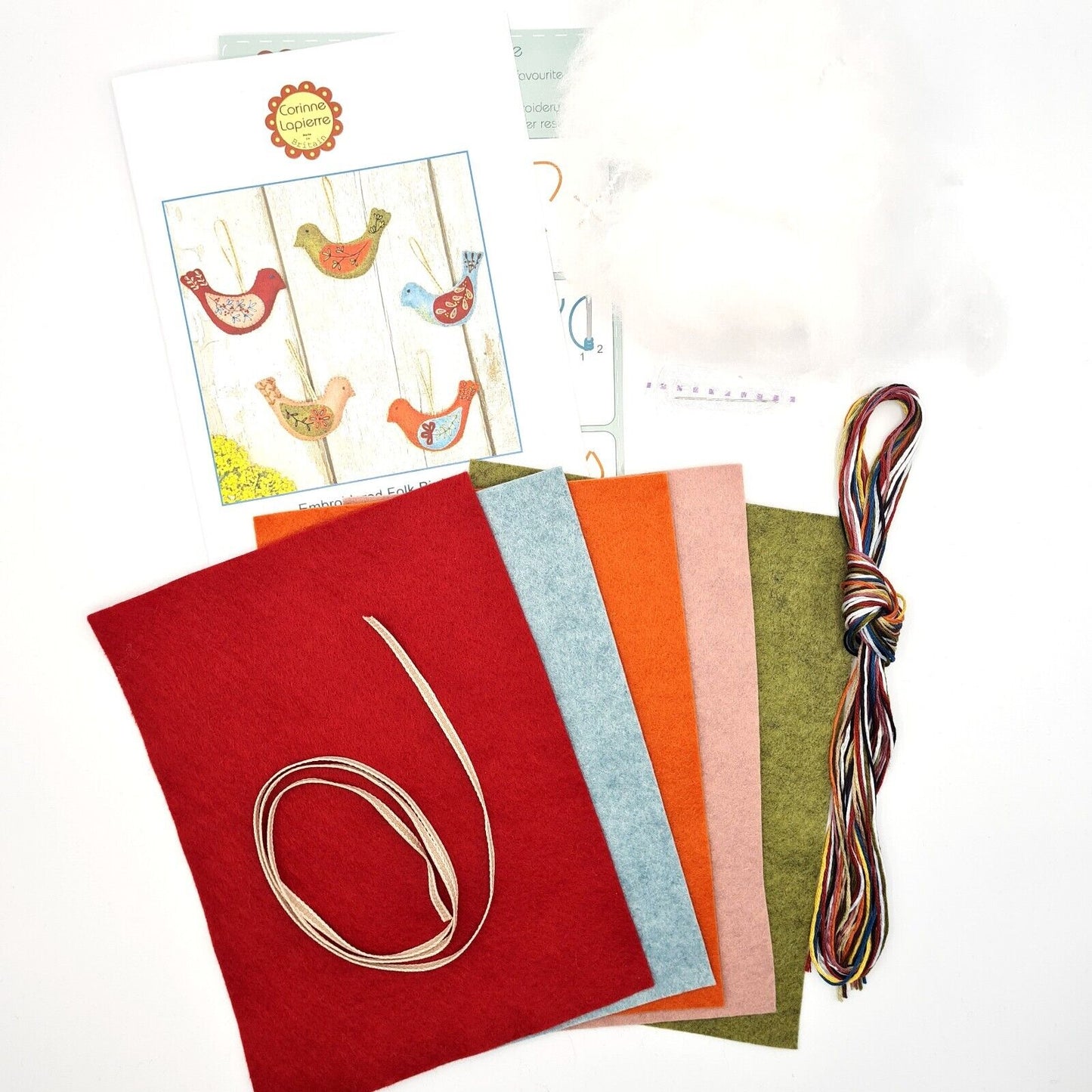 Folk Birds Felt Craft Kit By Corinne Lapierre