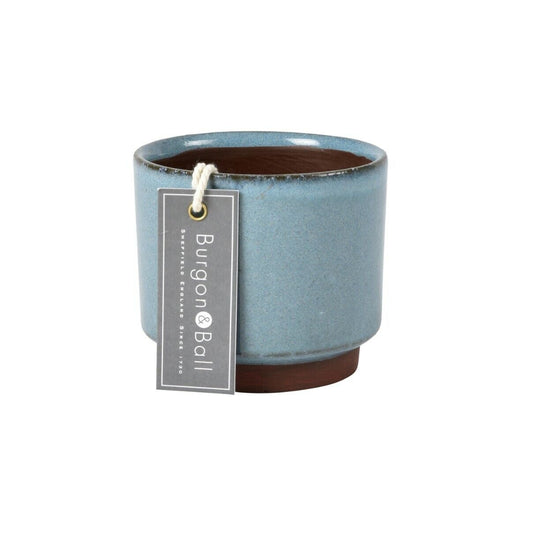 Malibu Blue or Cream Succulent Glazed Pot by Burgon & Ball