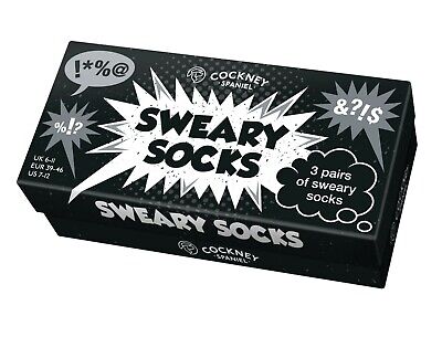 Sweary Socks - Gift Box - UK Sizes 6 - 11