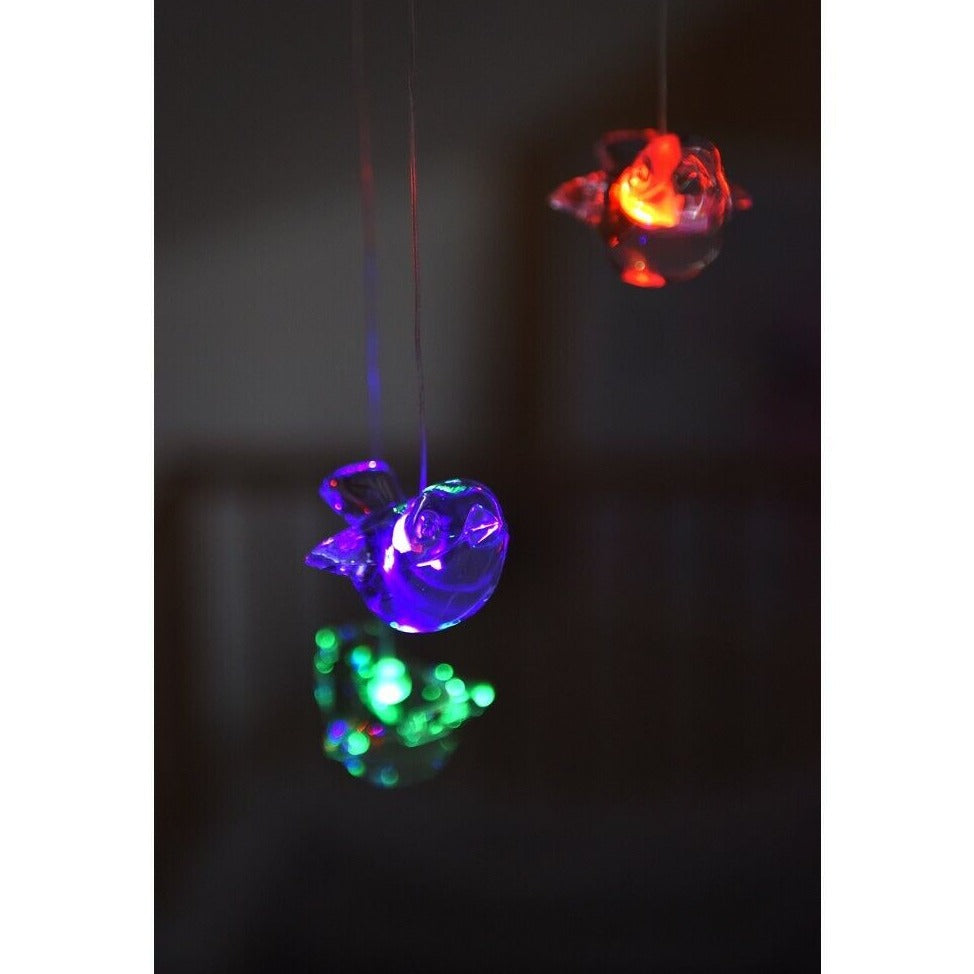 Robin Mobile - Battery Powered LED Ornaments, Colour Changing