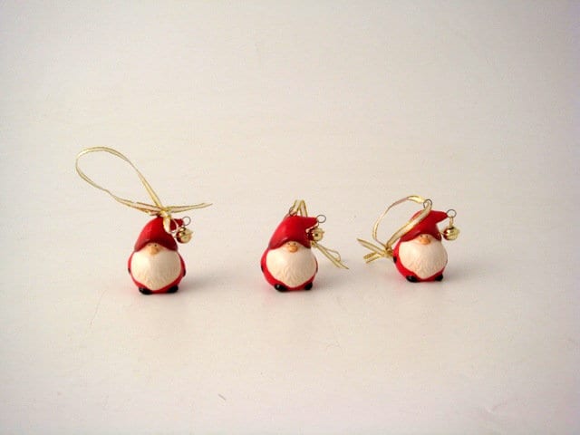 Small Santa Tree Decoration with Bell