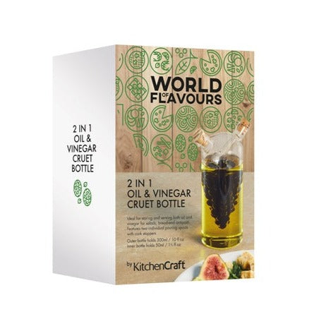 World of Flavours 2-in-1 Oil and Vinegar Bottle - Grape
