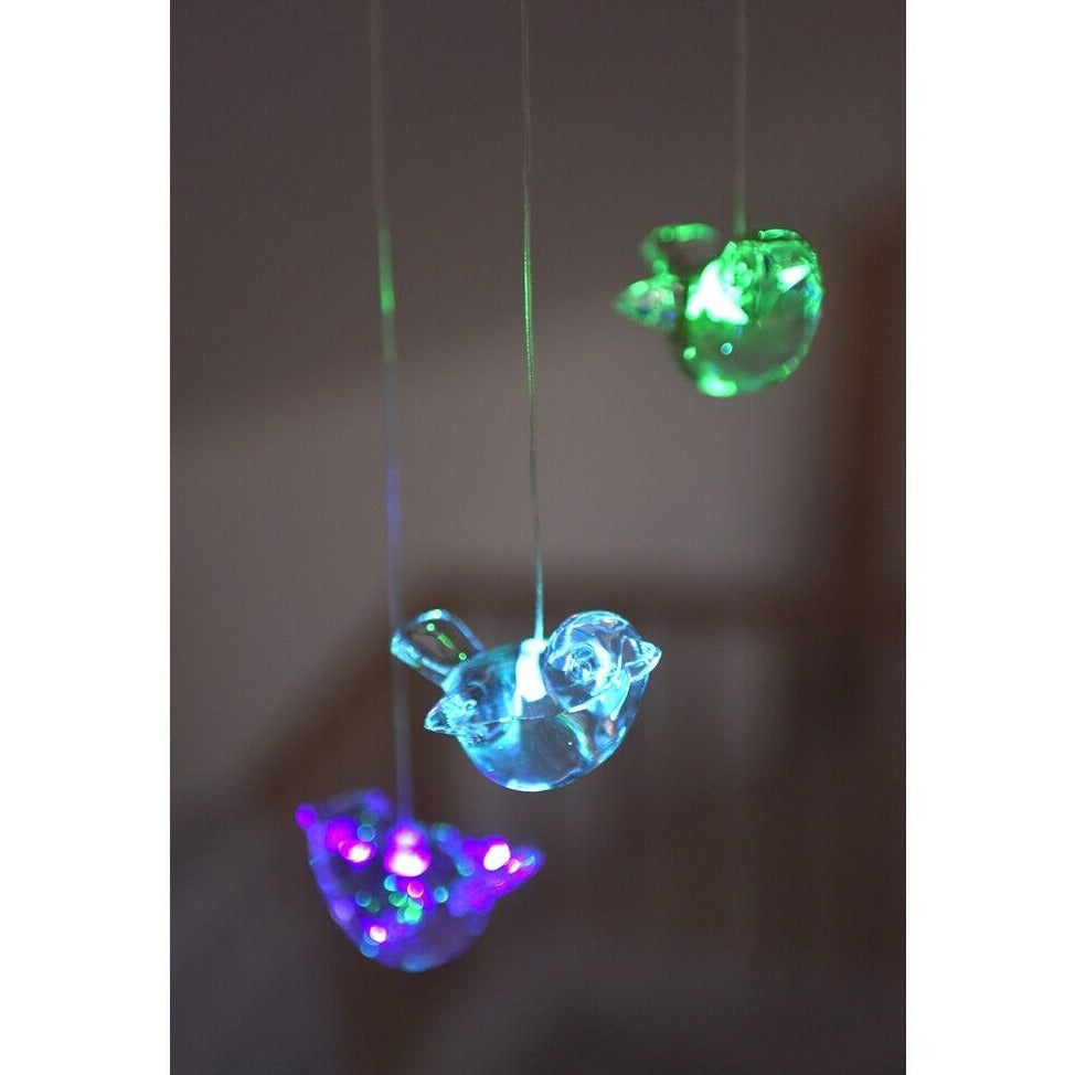 Robin Mobile - Battery Powered LED Ornaments, Colour Changing