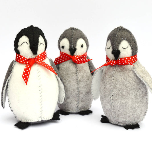 Corinne Lapierre Felt Baby Penguins Sewing Craft Kit