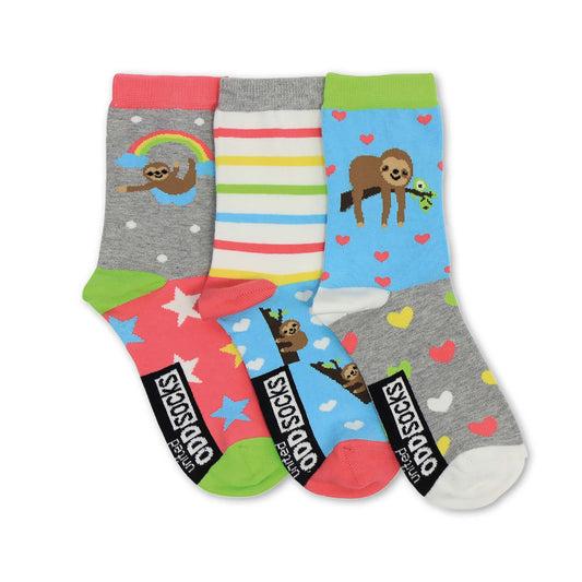 3 Odd Sloth Ladies Socks